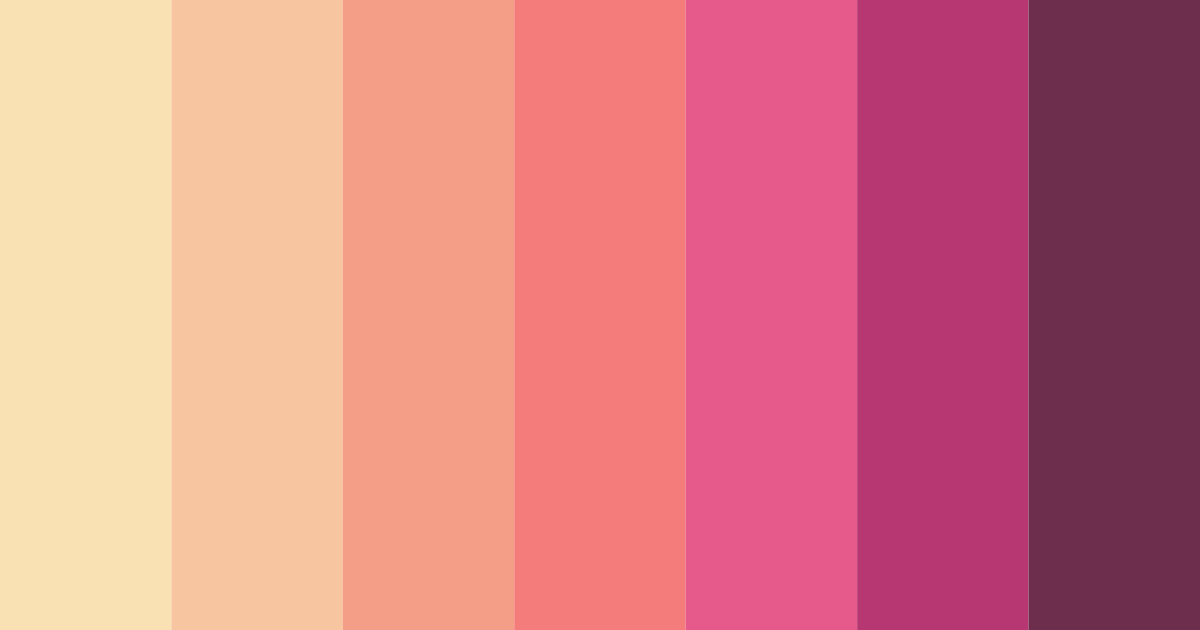 Download shades of pink color palette PNG image (landscape)