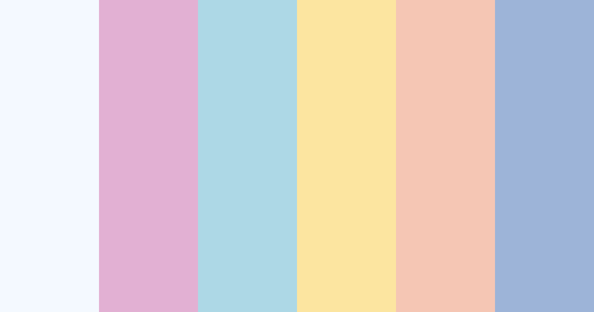 Pastel Pink Blue Color Palette - Hex Codes & PNG Download