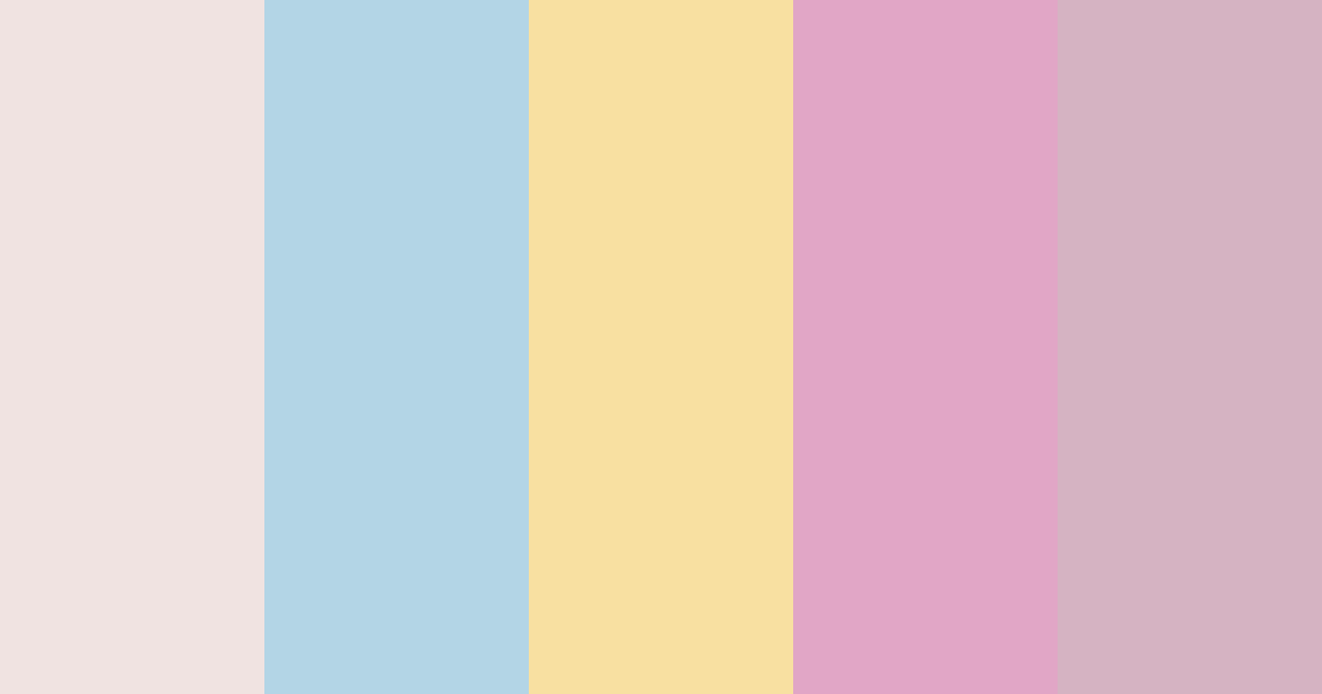 Pastel Pink Dream Color Palette - Hex Codes & PNG Download