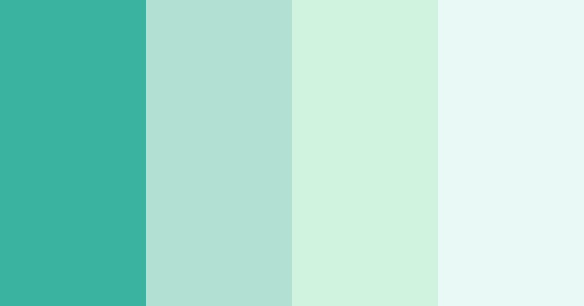 Download teal serenity color palette PNG image (landscape)