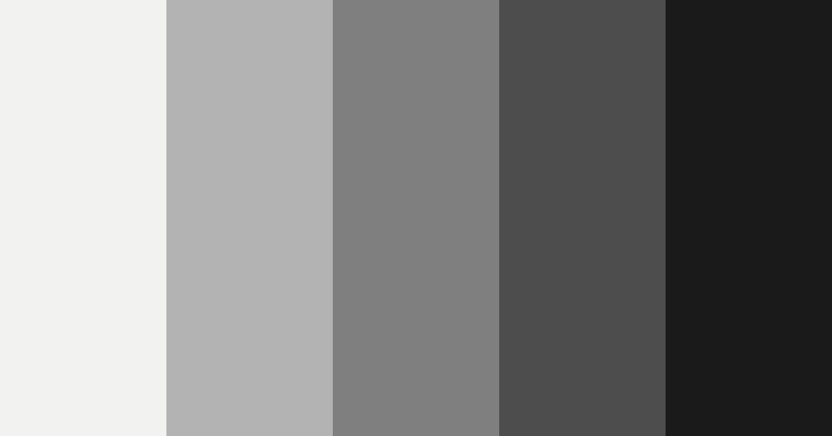 Shades of Gray Color Palette - Hex Codes & PNG Download