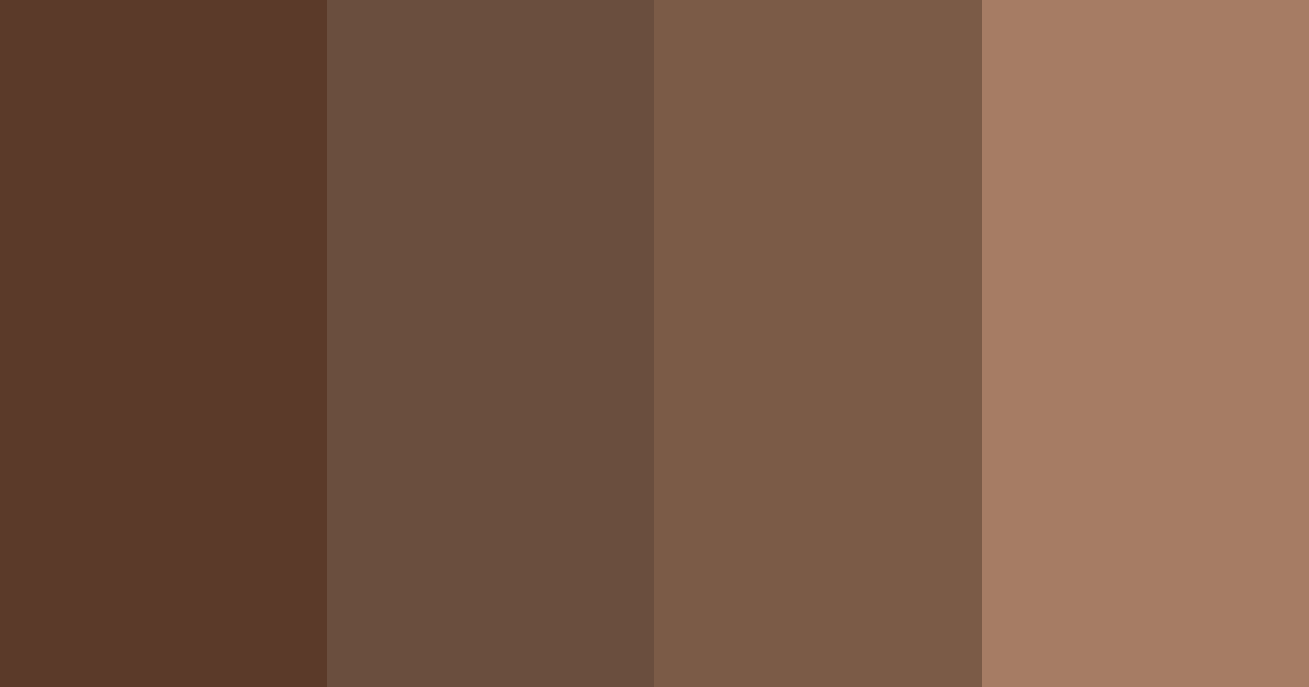 Download deep brown echo color palette PNG image (landscape)