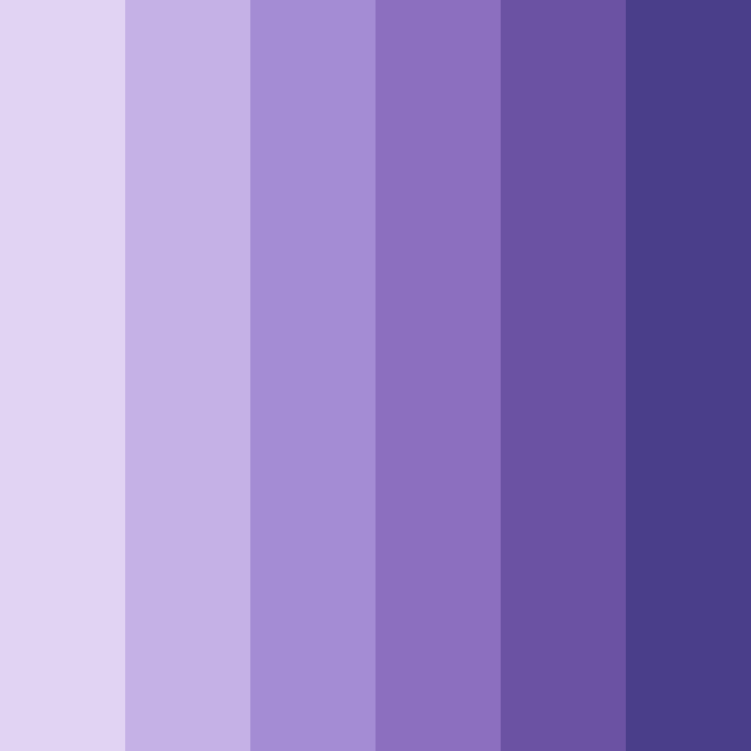 Download shades of purple color palette PNG image (square)