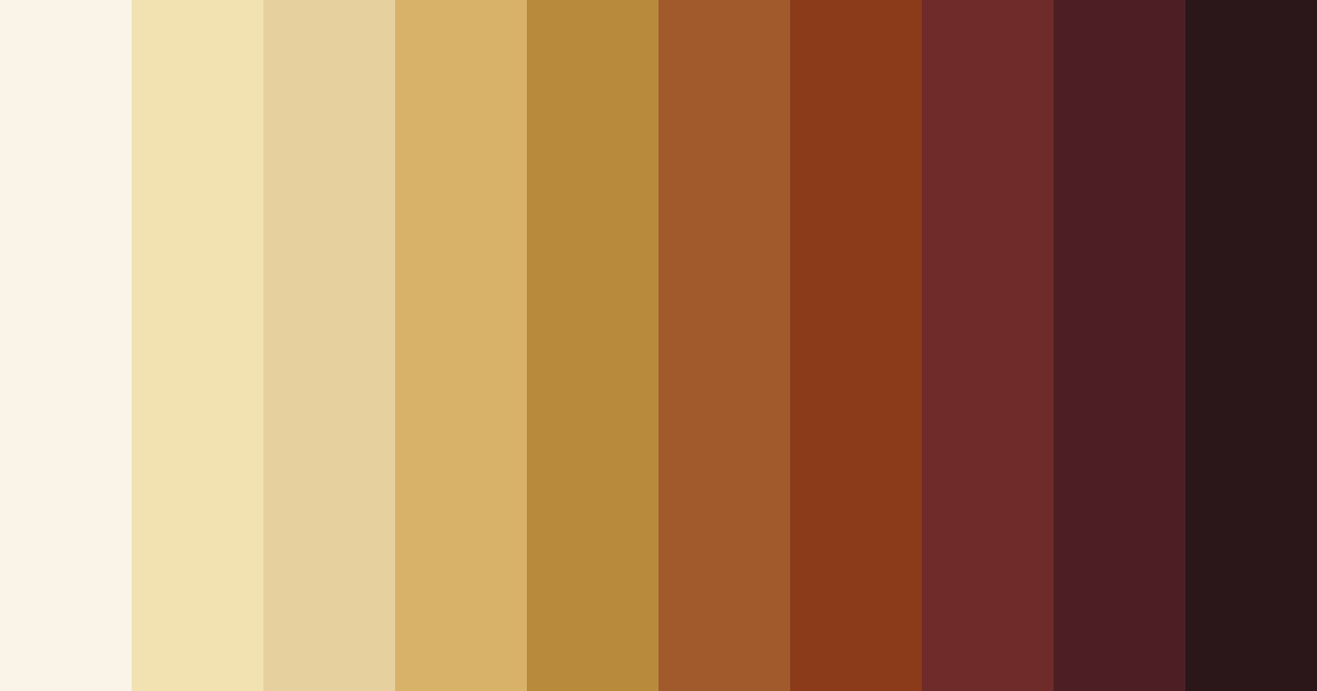 Download warm brown color palette PNG image (landscape)