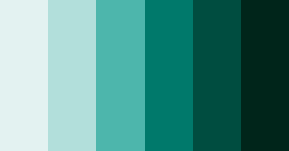 Download teal capricorn color palette PNG image (landscape)