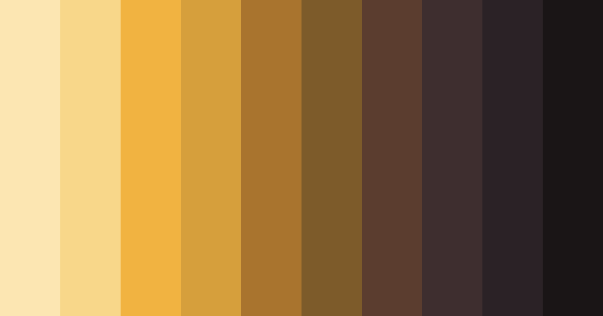 Download golden harmony color palette PNG image (landscape)