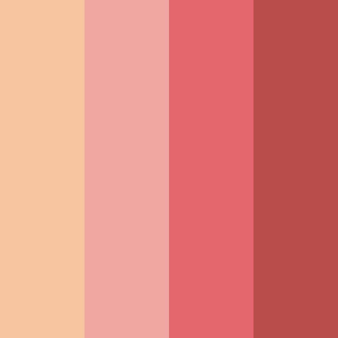 Download sunset blush color palette PNG image (square)