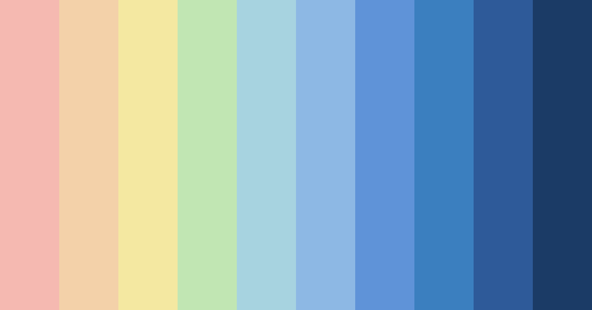 Download retro blue color palette PNG image (landscape)