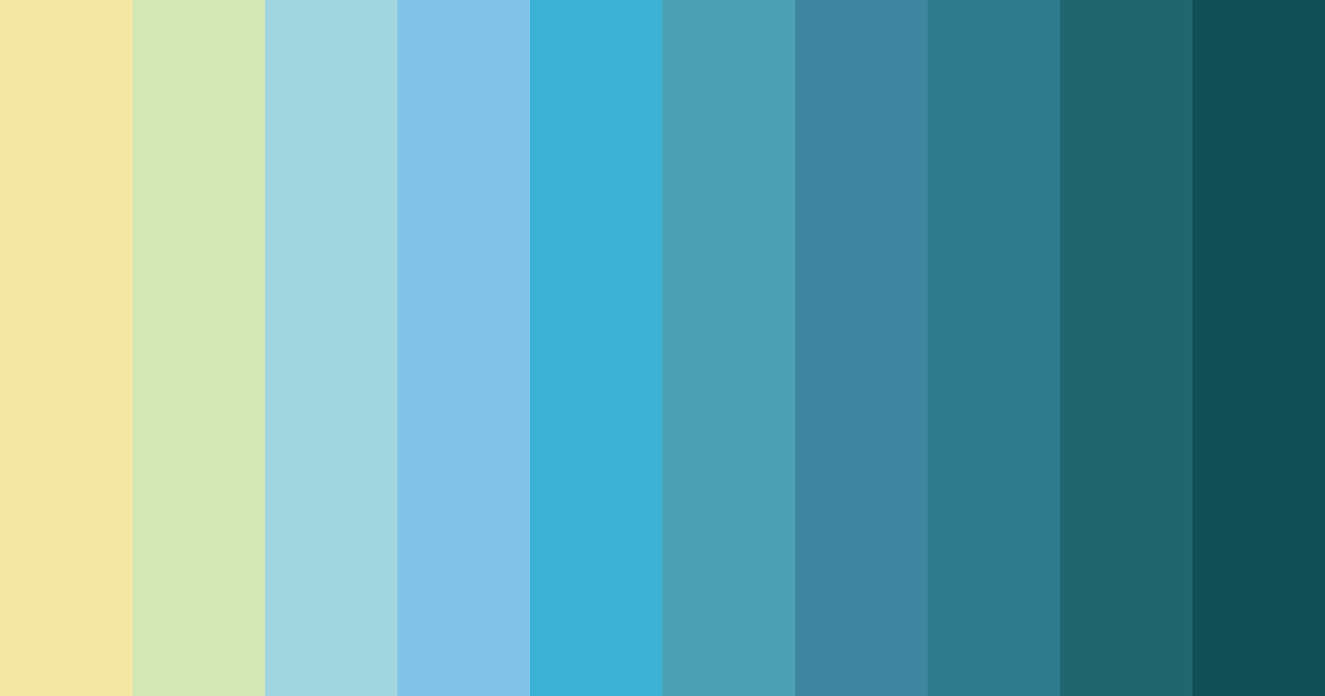 Download bright aqua color palette PNG image (landscape)