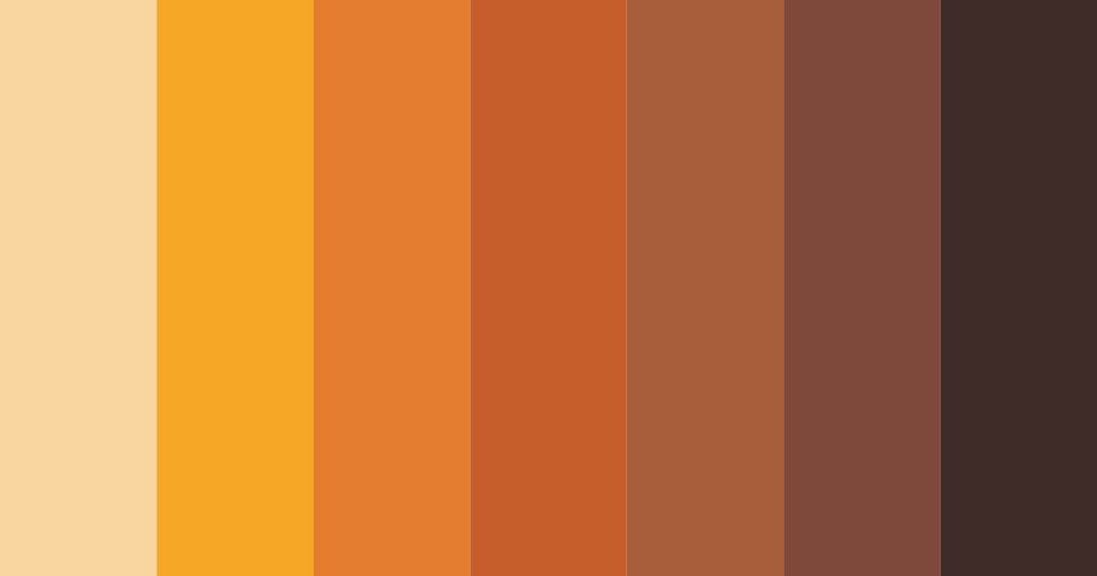 Download autumn orange color palette PNG image (landscape)