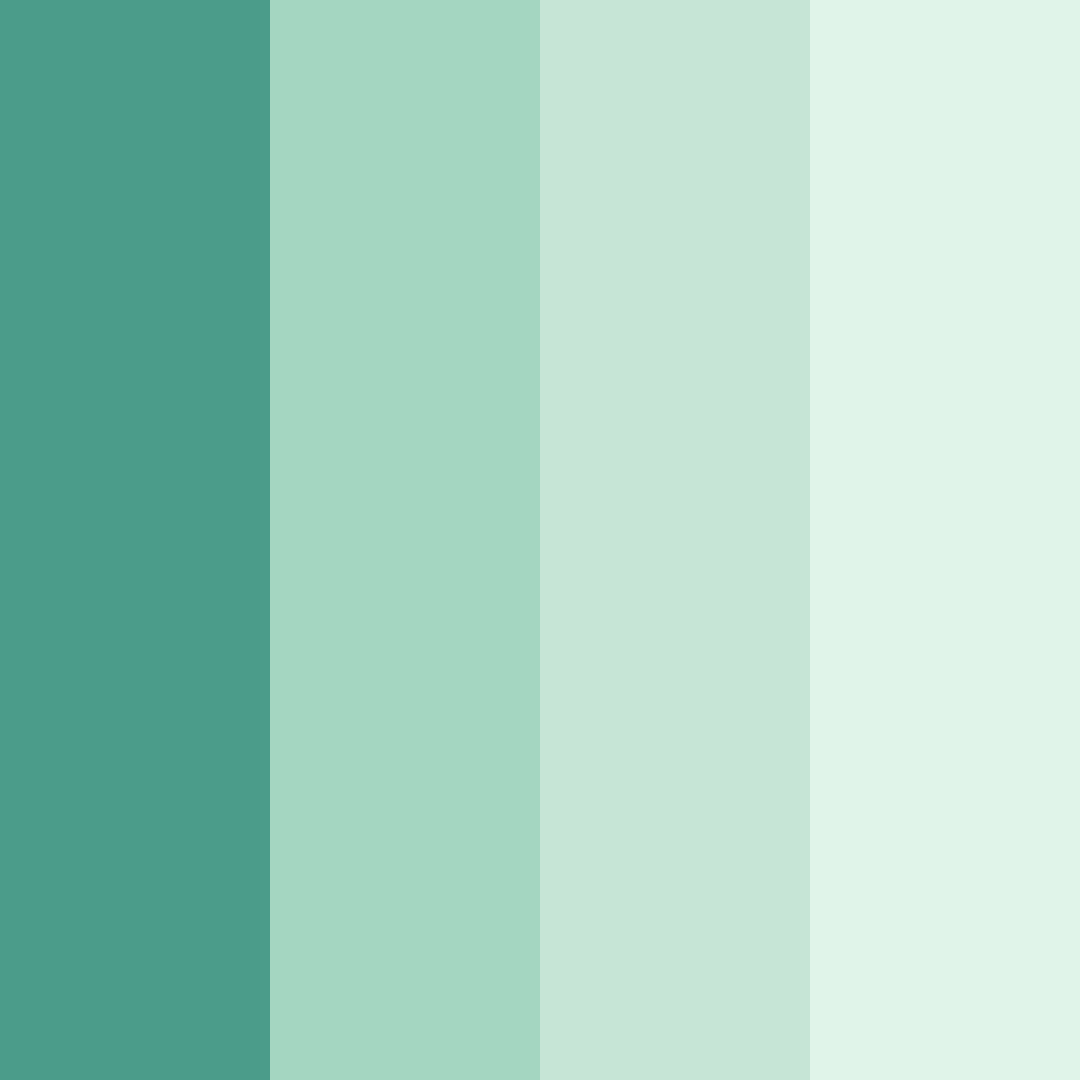 Download mint seafoam color palette PNG image (square)