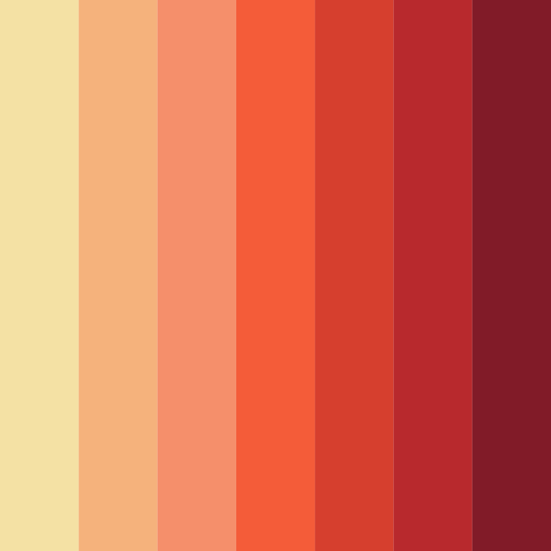 Download autumnal ember color palette PNG image (square)