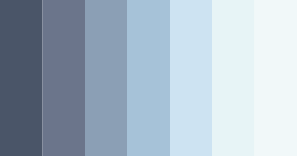 Download blue serenity color palette PNG image (landscape)