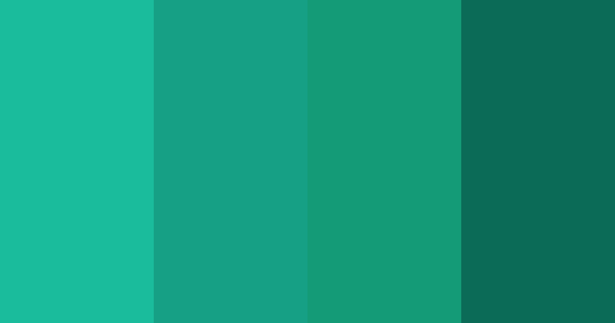 Download tropical teal oasis color palette PNG image (landscape)