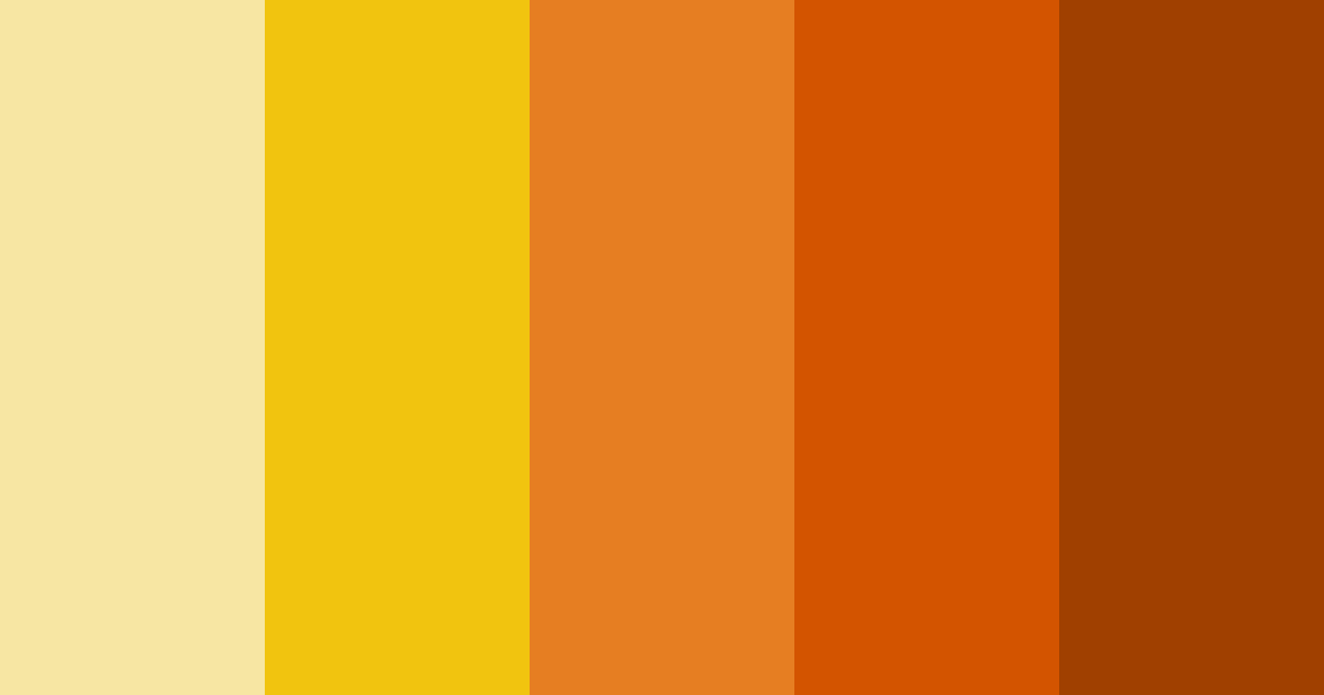 Download warm yellow color palette PNG image (landscape)