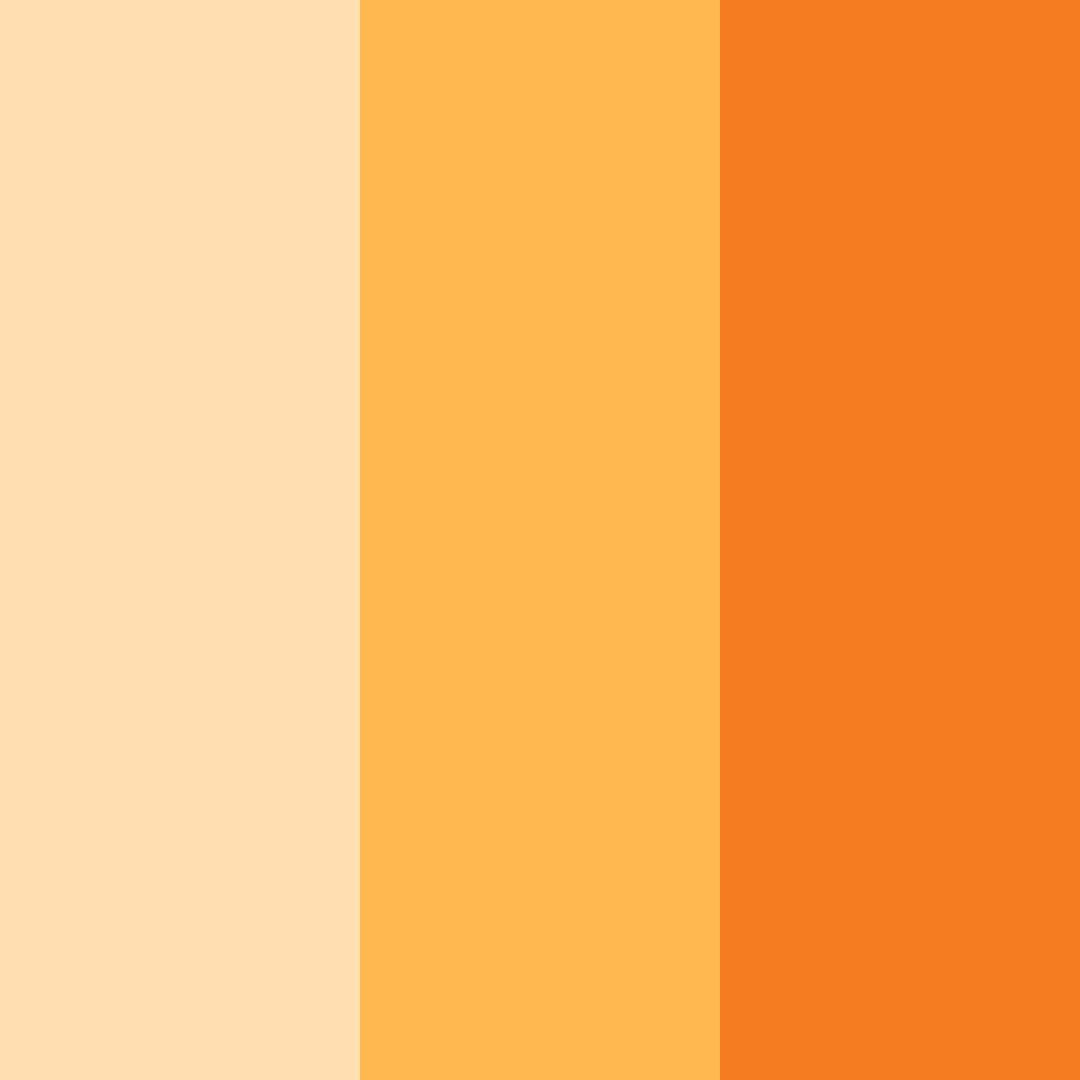 Download orange sunshine color palette PNG image (square)