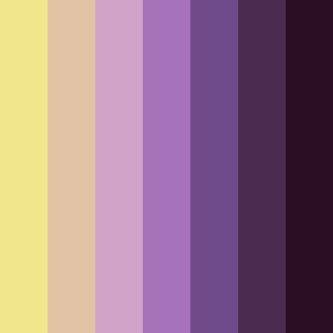 Download purple sunset color palette PNG image (square)
