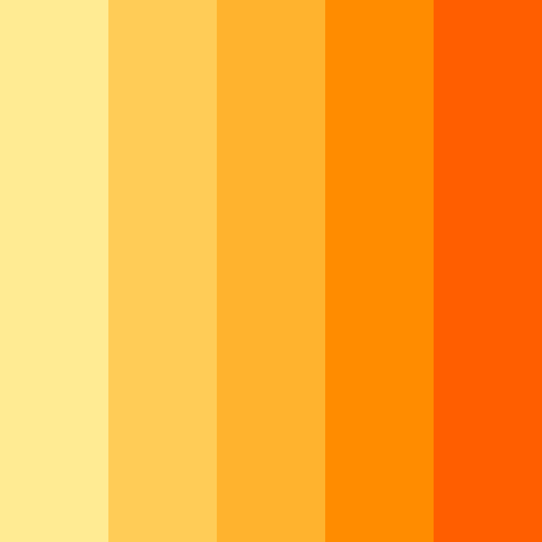 Download orange sunset color palette PNG image (square)