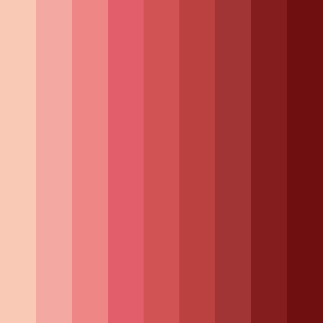 Download crimson sunset color palette PNG image (square)