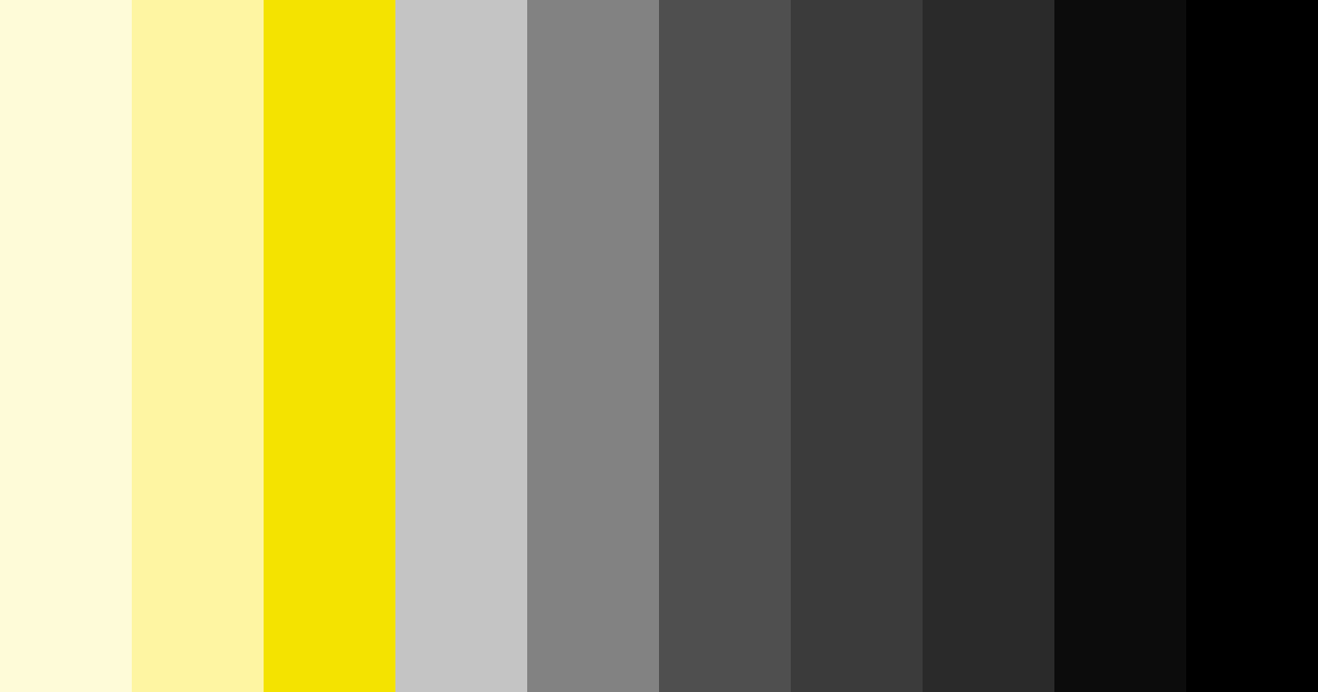 Download shades of yellow and grey color palette PNG image (landscape)