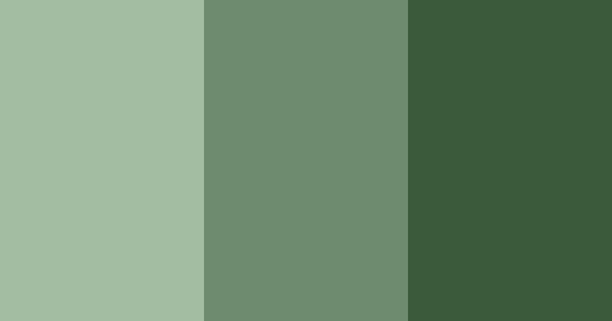 Download shades of green color palette PNG image (landscape)