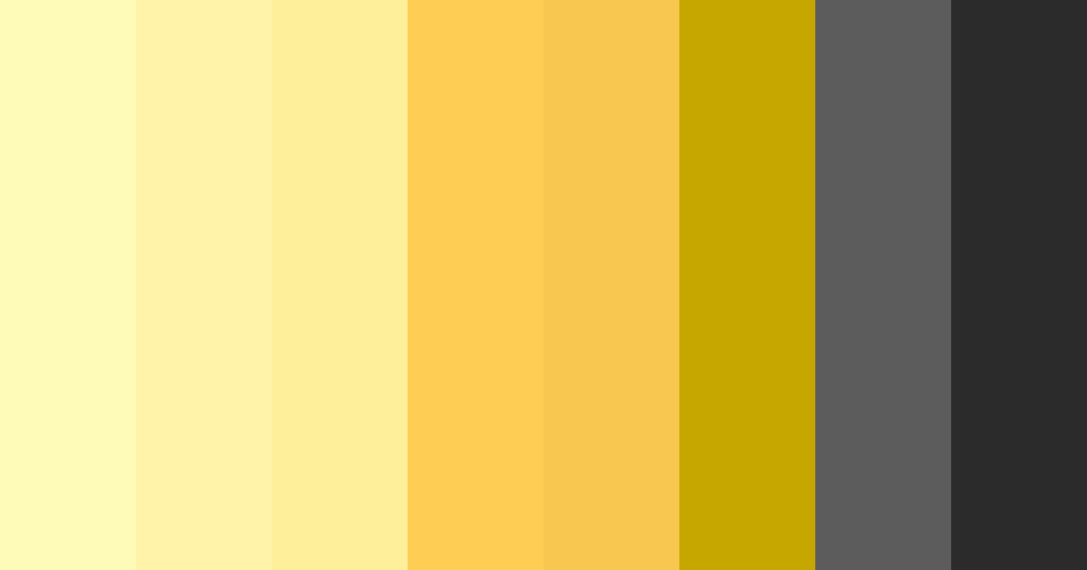 Download yellow and black harmony color palette PNG image (landscape)