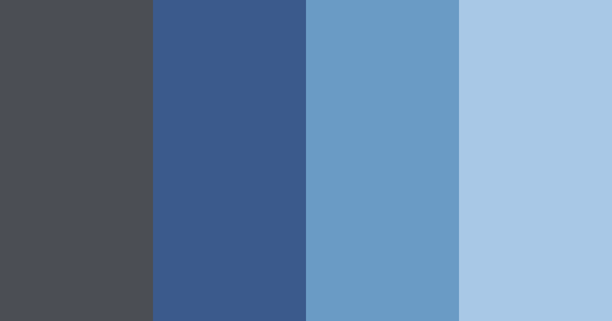 Download cobalt cascade color palette PNG image (landscape)