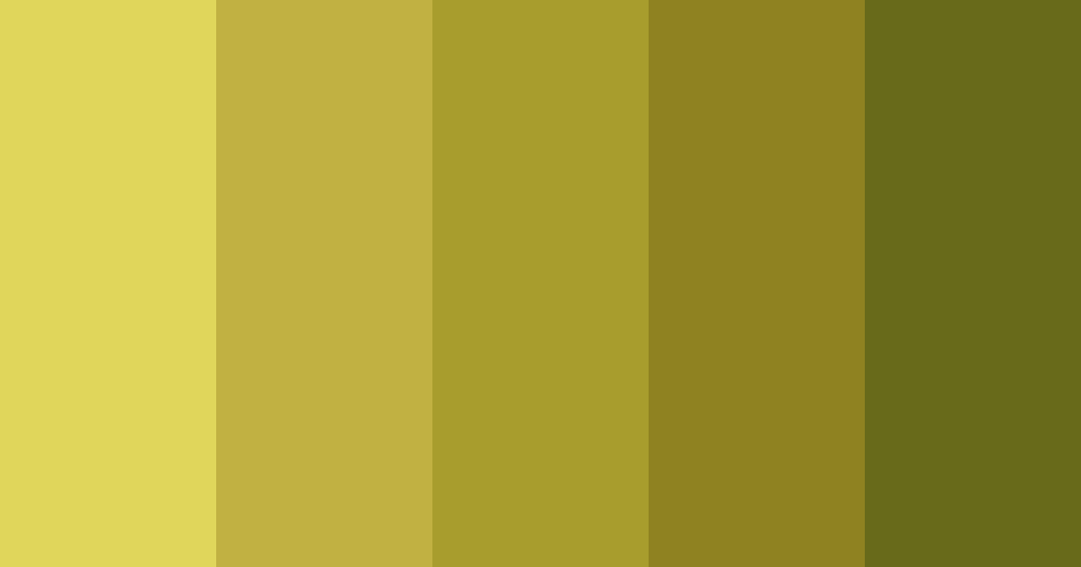 Download shades of yellow color palette PNG image (landscape)