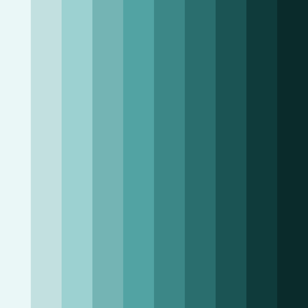 Download teal serenity color palette PNG image (square)