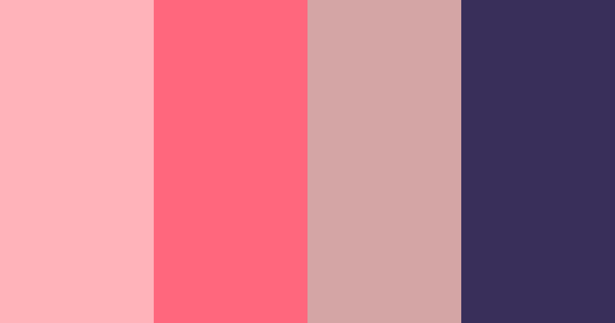 Download pink rainbow color palette PNG image (landscape)