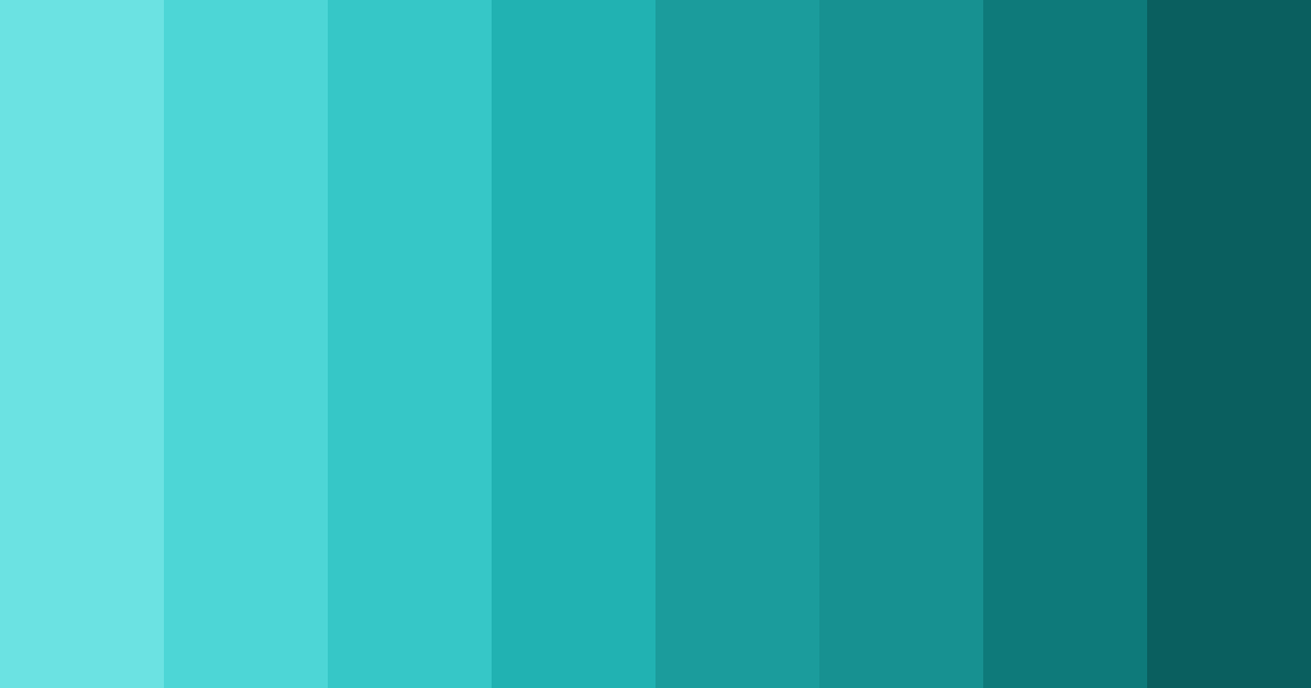 Download teal ocean color palette PNG image (landscape)