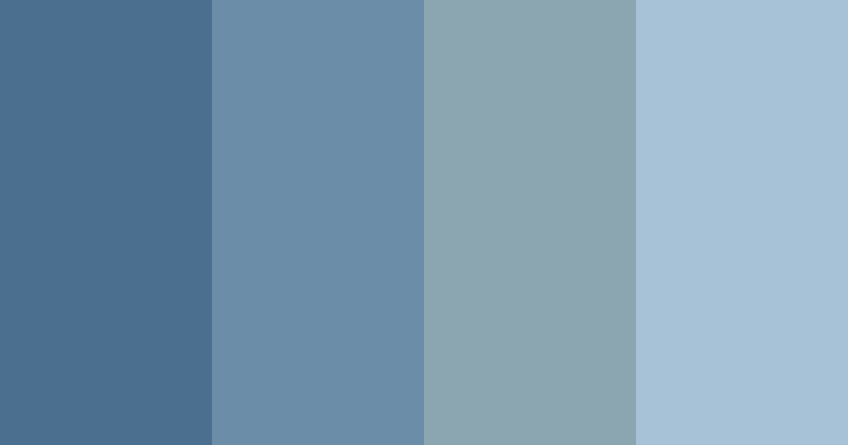 Download glacier blue color palette PNG image (landscape)