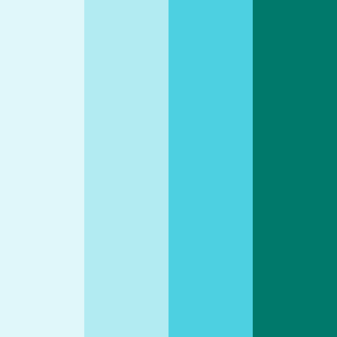 Download teal season color palette PNG image (square)