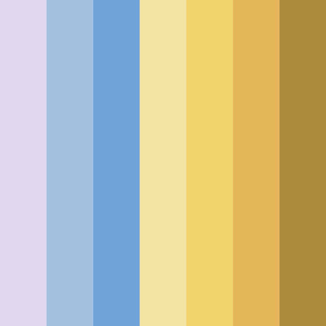 Download lavender skies and sunny fields color palette PNG image (square)