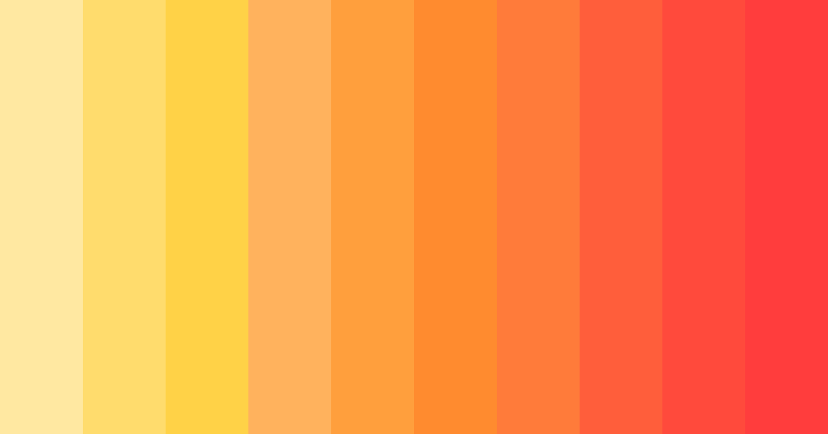 Download sunny orange color palette PNG image (landscape)