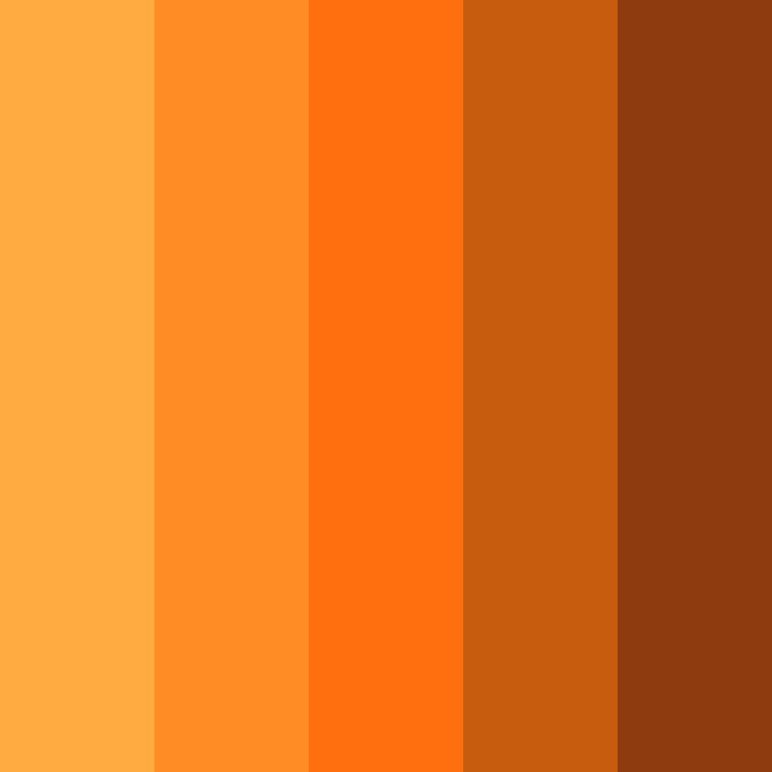 Download tangelo sunset color palette PNG image (square)