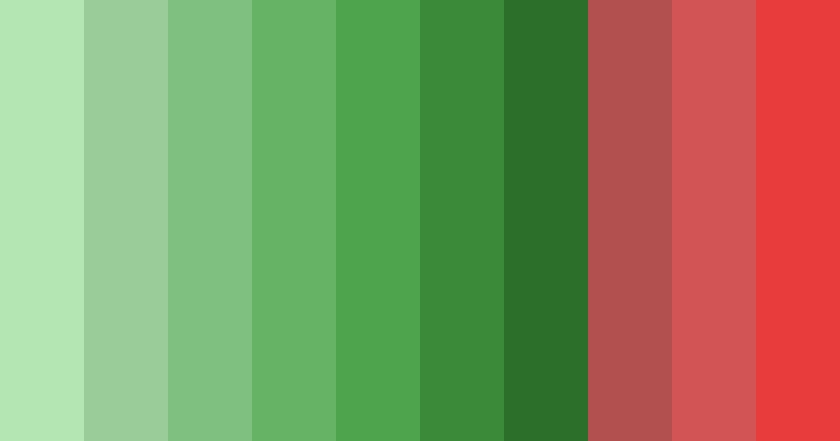 Download green to red garden color palette PNG image (landscape)