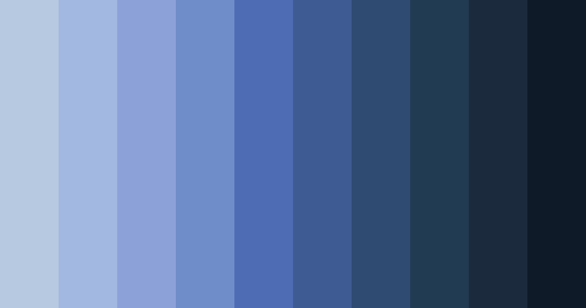 Download deep blue serenity color palette PNG image (landscape)