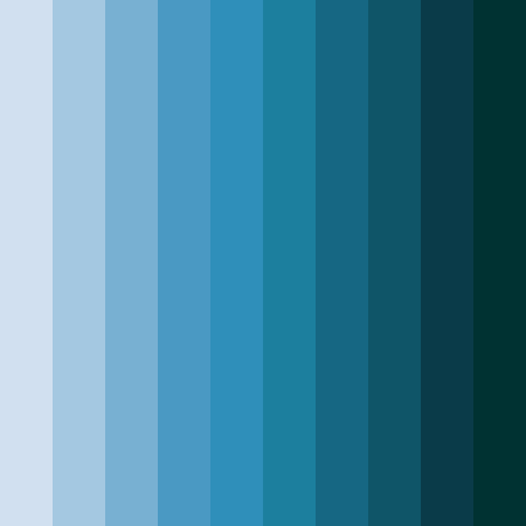 Download oceanic serenity color palette PNG image (square)