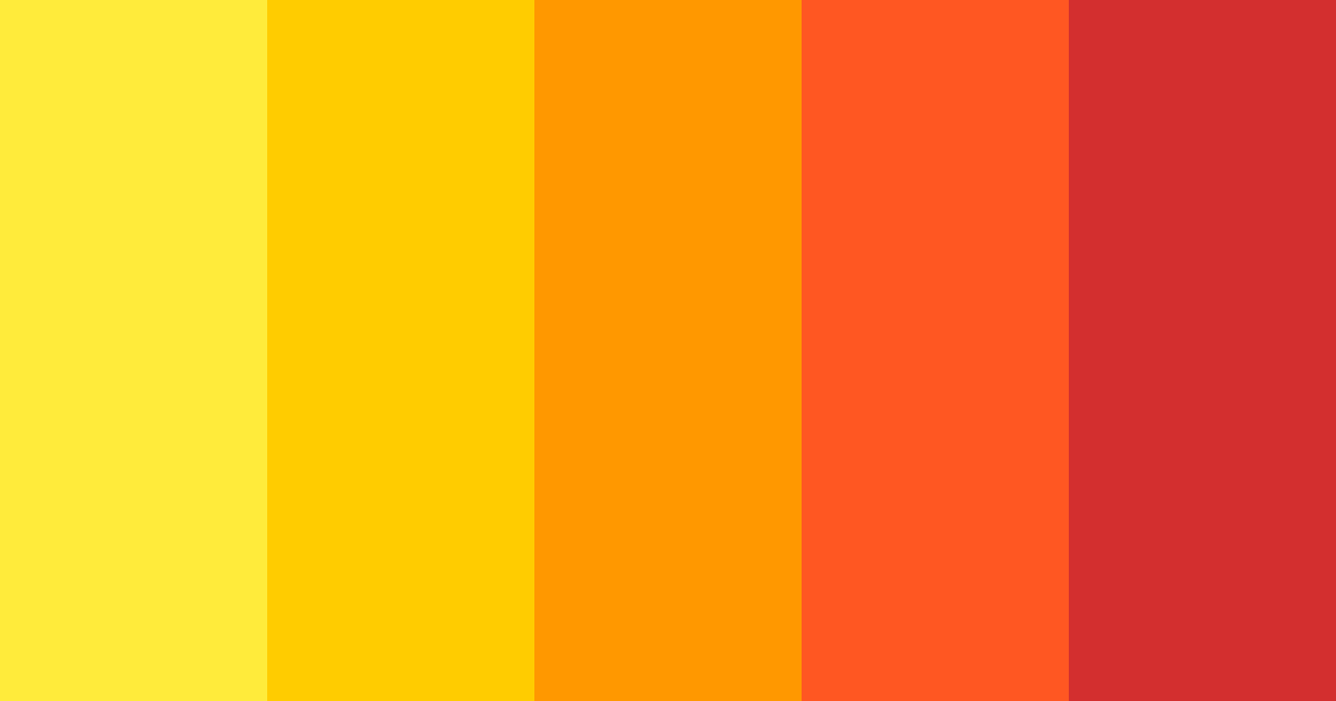 Download vibrant orange color palette PNG image (landscape)