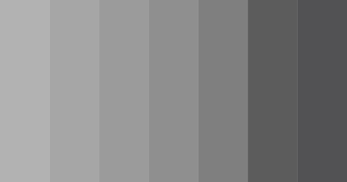 Download shades of gray color palette PNG image (landscape)