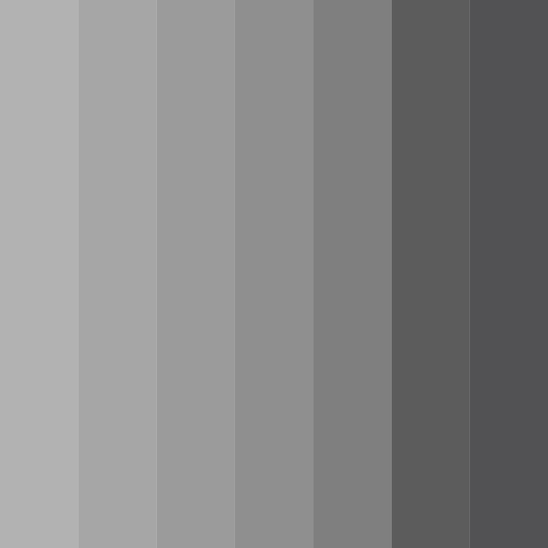 Download shades of gray color palette PNG image (square)