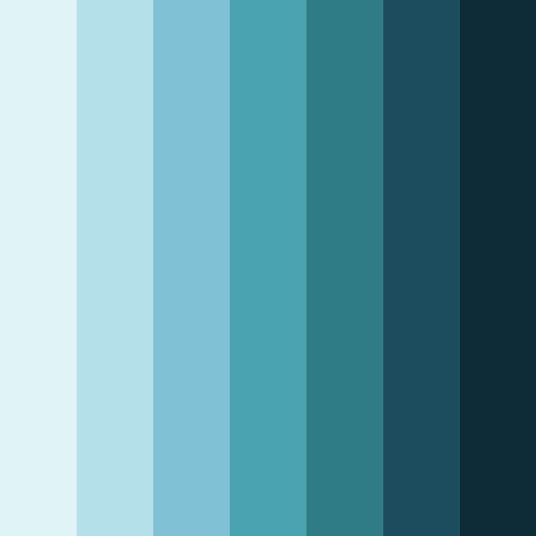 Download serene lagoon color palette PNG image (square)