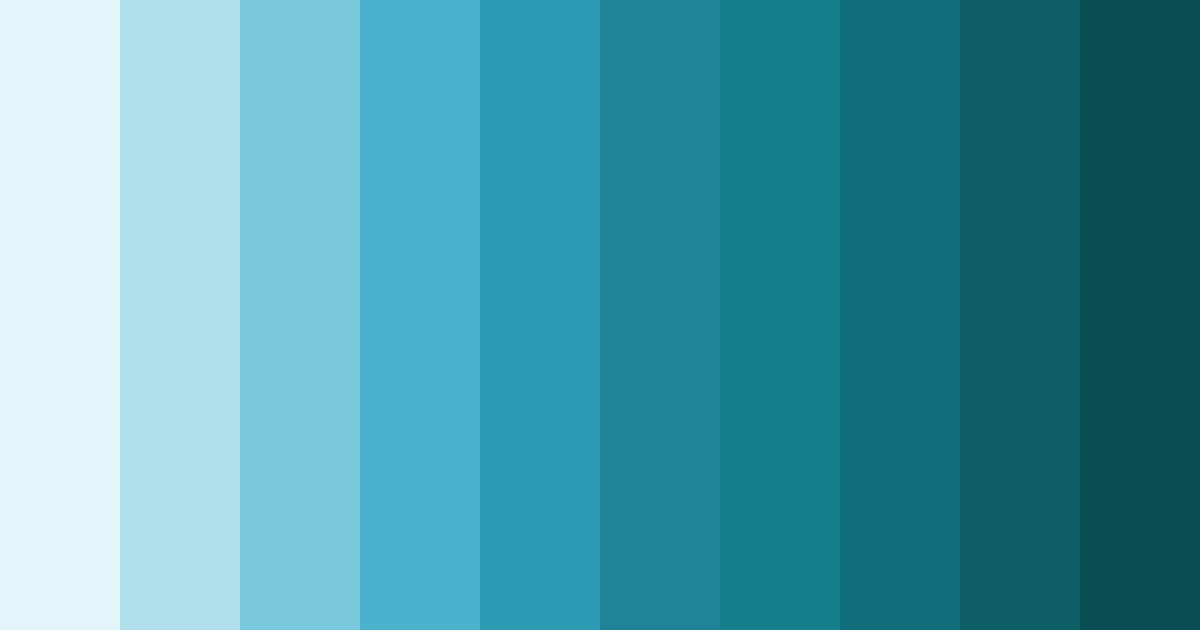 Download ocean breeze symphony color palette PNG image (landscape)