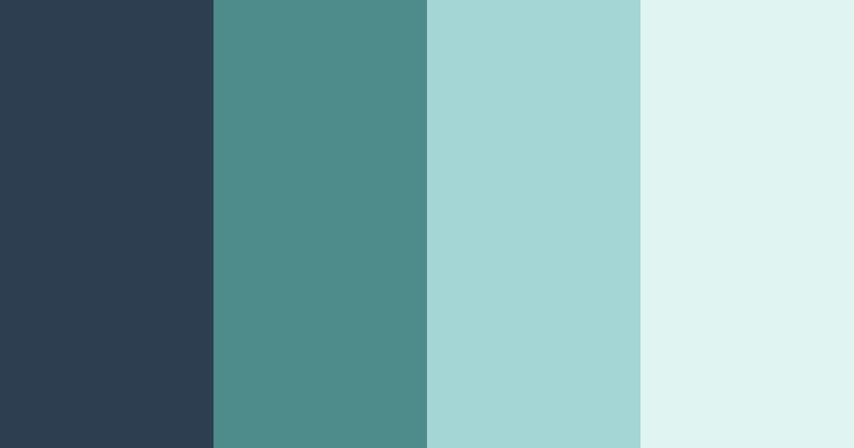 Download teal twilight color palette PNG image (landscape)
