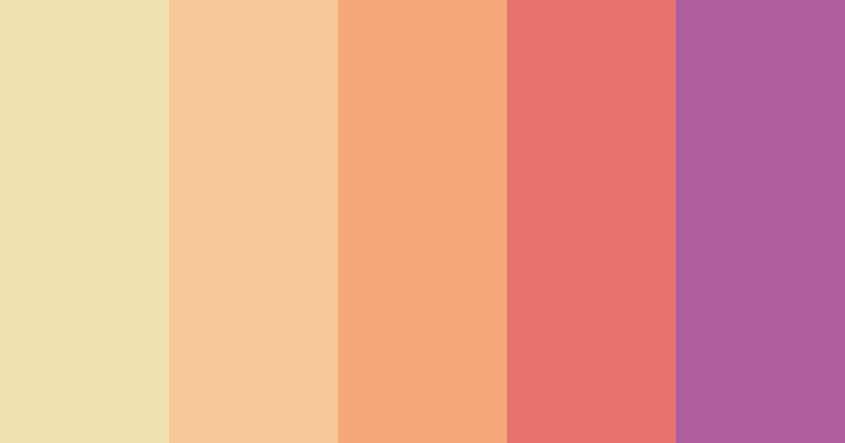 Download pink sunset color palette PNG image (landscape)