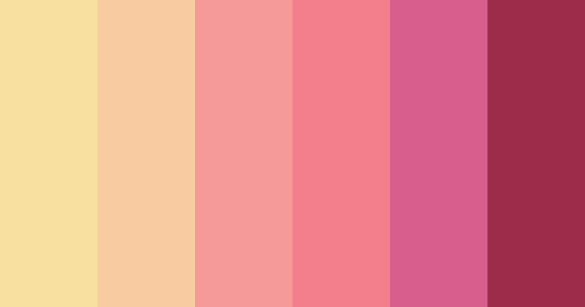 Download blushing blooms color palette PNG image (landscape)