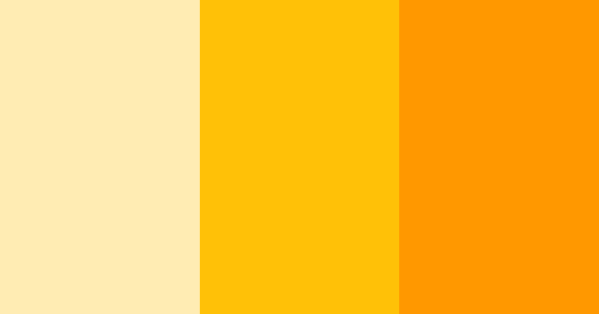 Download orange sunshine color palette PNG image (landscape)