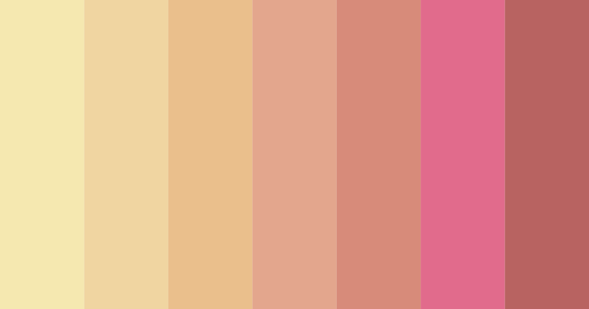 Download warm pink color palette PNG image (landscape)