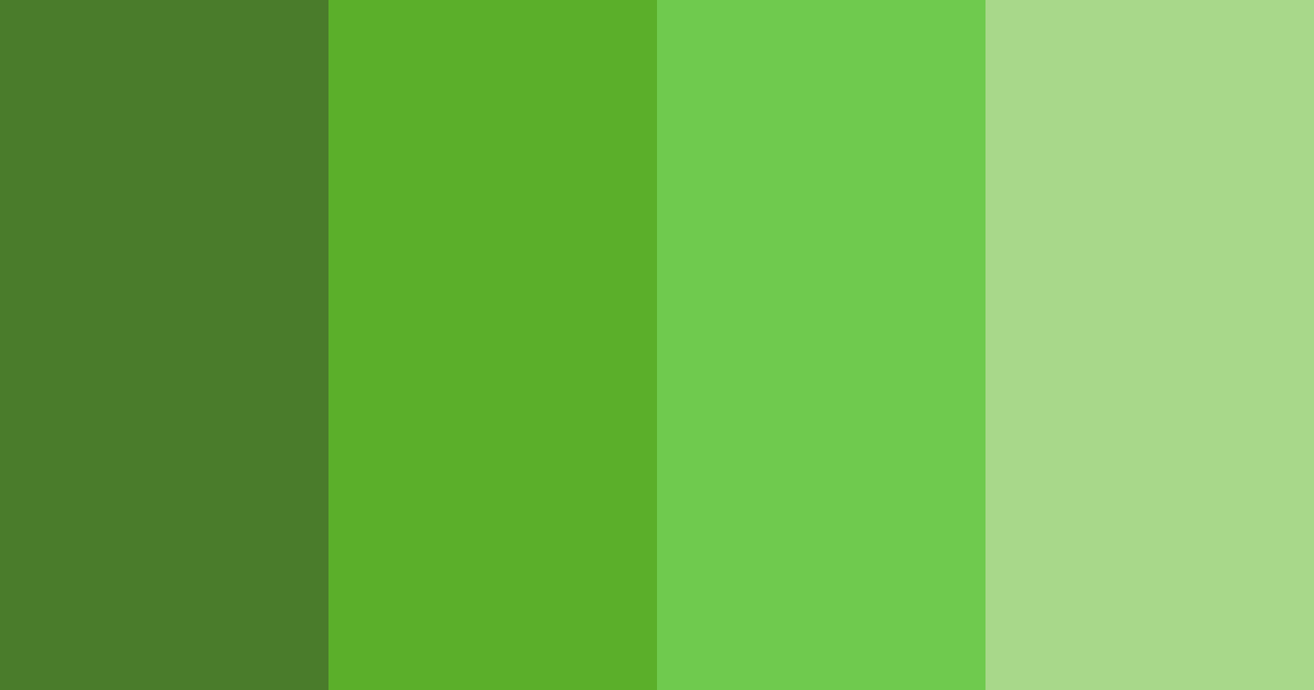 Download enchanting green color palette PNG image (landscape)